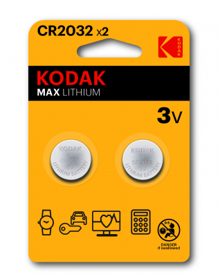 Bateria KODAK MAX CR2032 litowa 2szt. BLISTER (cena za 2 sztuki)