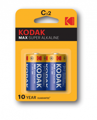 Bateria KODAK MAX R14 alkaliczna 2szt. BLISTER (cena za 2 sztuki)