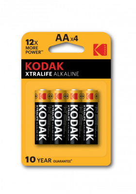 Bateria KODAK XTRALIFE R6 alkaliczna 4szt. BLISTER (cena za 4 sztuki)