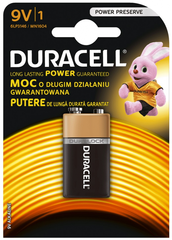 Bateria DURACELL 6LR61/K1 9V